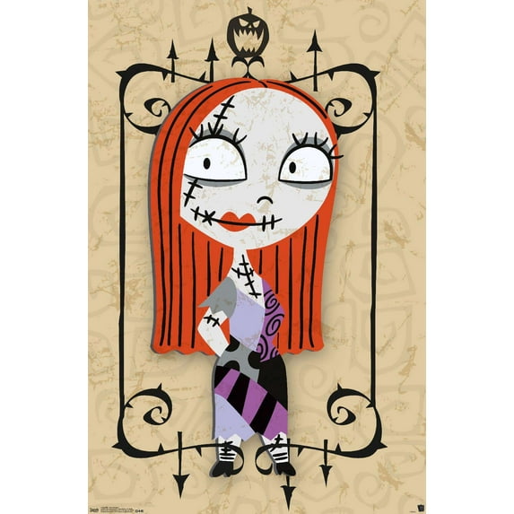 Disney Tim Burton's The Nightmare Before Christmas - Sally Madness Wall Poster, 14.725" x 22.375"