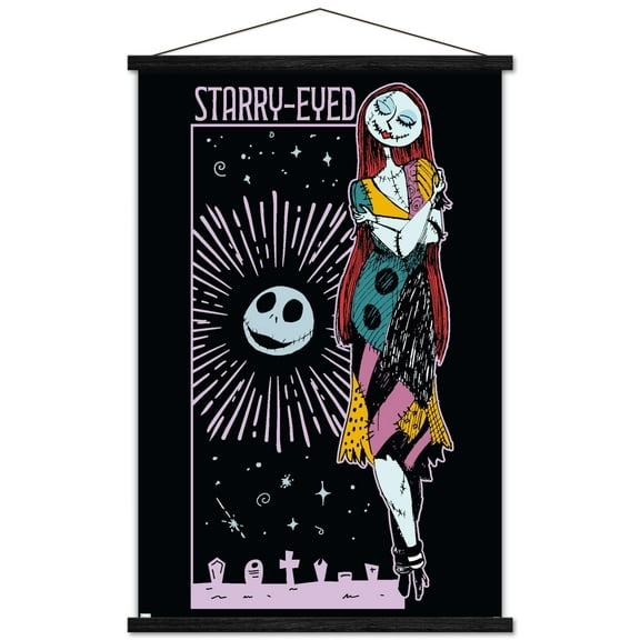 Disney Tim Burton's The Nightmare Before Christmas - Starry-Eyed Stars Wall Poster with Magnetic Frame, 22.375" x 34"