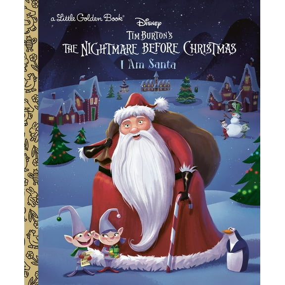 Disney Tim Burton's the Nightmare Before Christmas I am Santa (Little Golden Book) (Hardcover)
