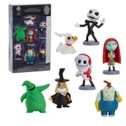 Disney Tim Burton's the Nightmare before Christmas 7-piece Collectible Figure Set, Kids Toys for Ages 3 up