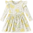 thumbnail image 1 of Disney Tinker Bell Baby Toddler Girls Dresses Floral Long Sleeve Ruffle Spring Fall Easter Dress, 1 of 3