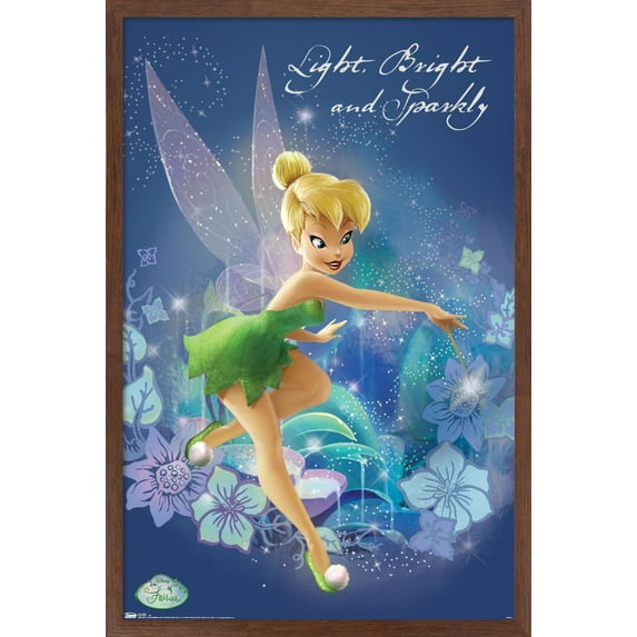 Disney Tinker Bell - CGI Wall Poster, 14.725" x 22.375" Framed