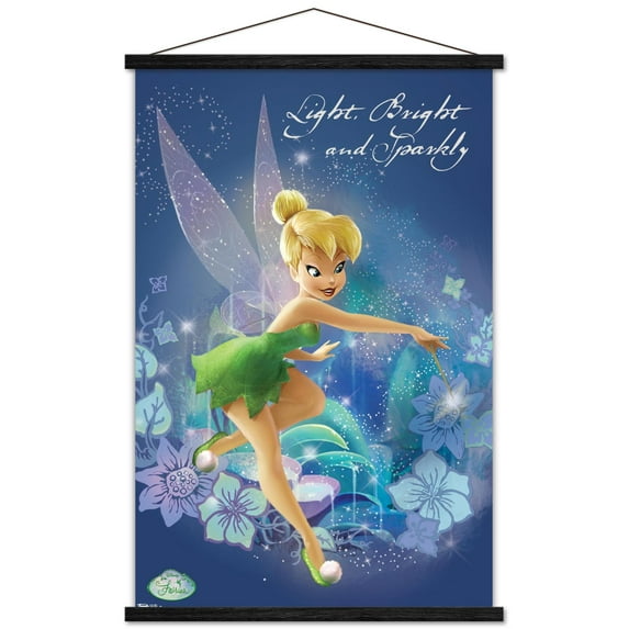 Disney Tinker Bell - CGI Wall Poster with Wooden Magnetic Frame, 22.375" x 34"