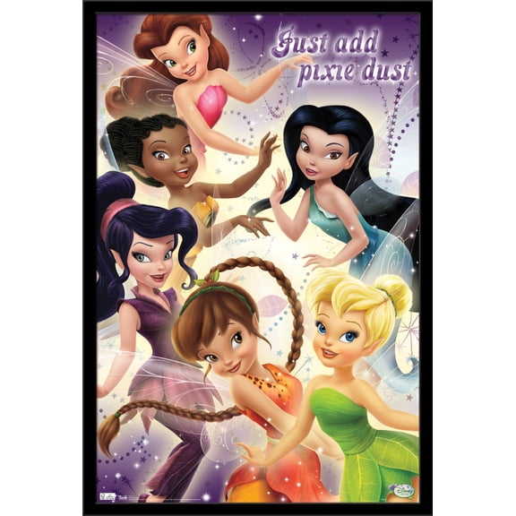 Disney Tinker Bell - Fairies Wall Poster, 22.375" x 34", Framed