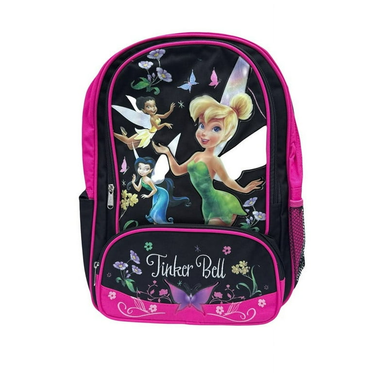 Disney Tinker Bell Fairy Neverland Backpack Black/Pink - Walmart.com