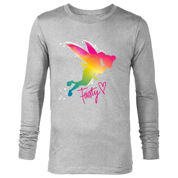 Disney Tinker Bell Feisty T-Shirt - Long Sleeve T-Shirt for Men - Customized-Athletic Heather