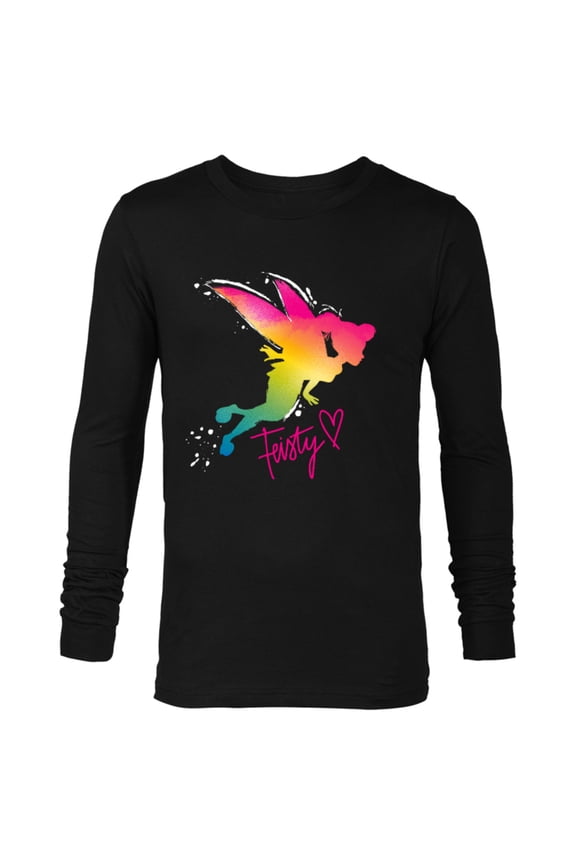 Tinker Bell Feisty T-Shirt - Long Sleeve T-Shirt for Men - Customized-Black