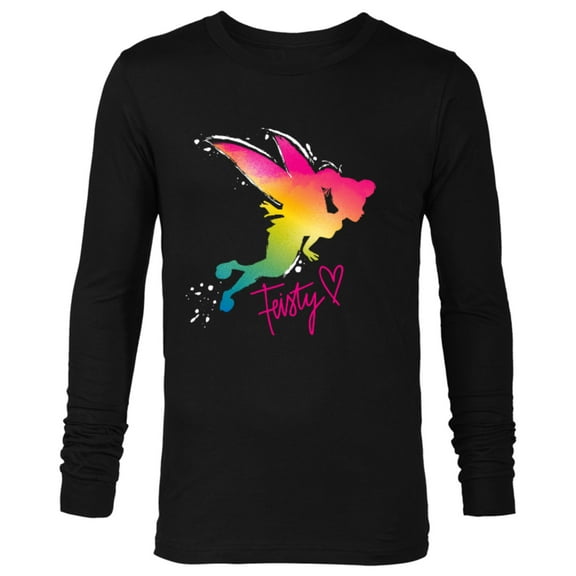 Disney Tinker Bell Feisty T-Shirt - Long Sleeve T-Shirt for Men - Customized-Black