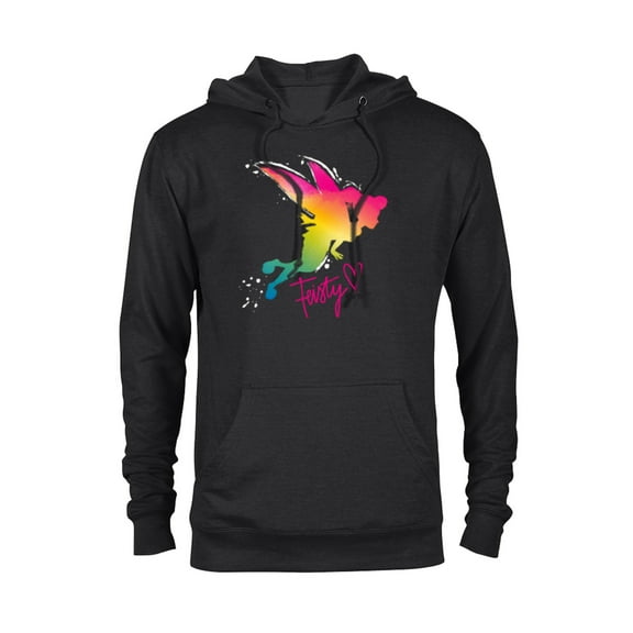Disney Tinker Bell Feisty T-Shirt - Pullover Hoodie for Adults - Customized-Black