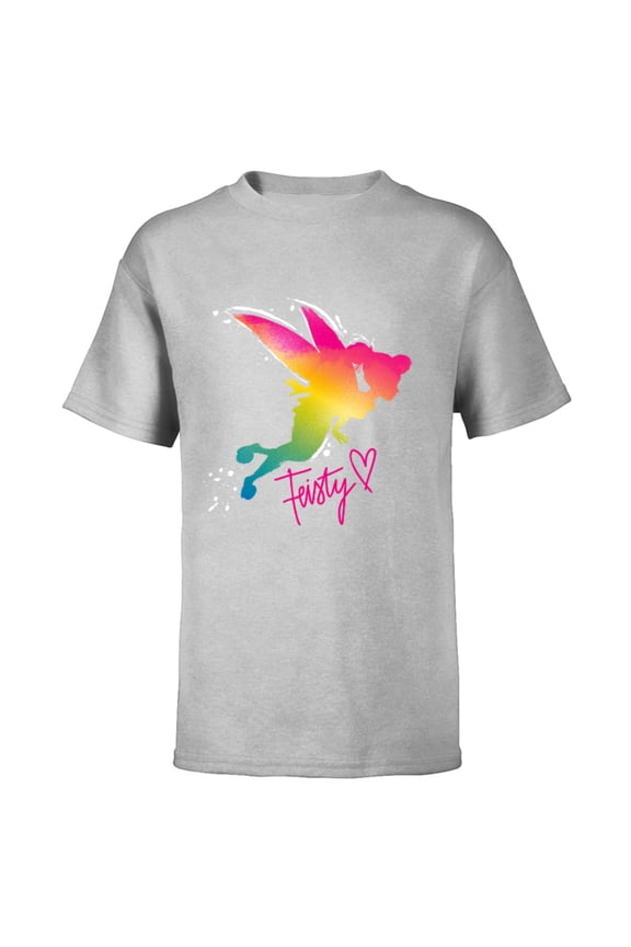 Tinker Bell Feisty T-Shirt - Short Sleeve T-Shirt for Kids - Customized-Athletic Heather