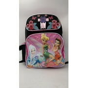Disney Tinker Bell Large Backpack 16 Inches with Side Pocket and Water Bottle Holder