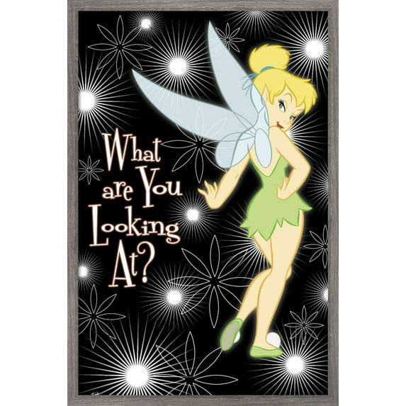 Disney Tinker Bell - Look Wall Poster, 14.725" x 22.375", Framed