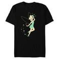 thumbnail image 1 of Disney Tinker Bell Lucky Leprechaun Hat St Patrick’s Day - Short Sleeve Blended T-Shirt for Adults - Customized-Black, 1 of 5