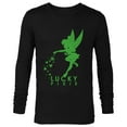 thumbnail image 1 of Disney Tinker Bell Lucky Pixie St. Patrick's Day - Long Sleeve T-Shirt for Men - Customized-Black, 1 of 5