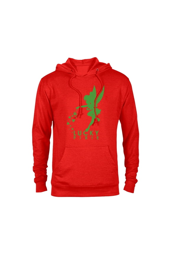 Tinker Bell Lucky Pixie St. Patrick's Day - Pullover Hoodie for Adults - Customized-Red