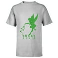 thumbnail image 1 of Disney Tinker Bell Lucky Pixie St. Patrick's Day - Short Sleeve T-Shirt for Kids - Customized-Athletic Heather, 1 of 5