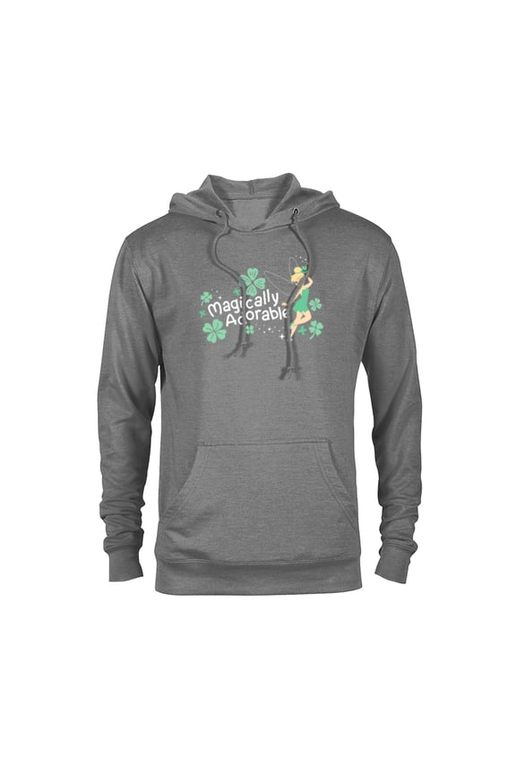 Tinker Bell Magically Adorable Fairy St Patrick’s Day - Pullover Hoodie for Adults - Customized-Athletic Heather