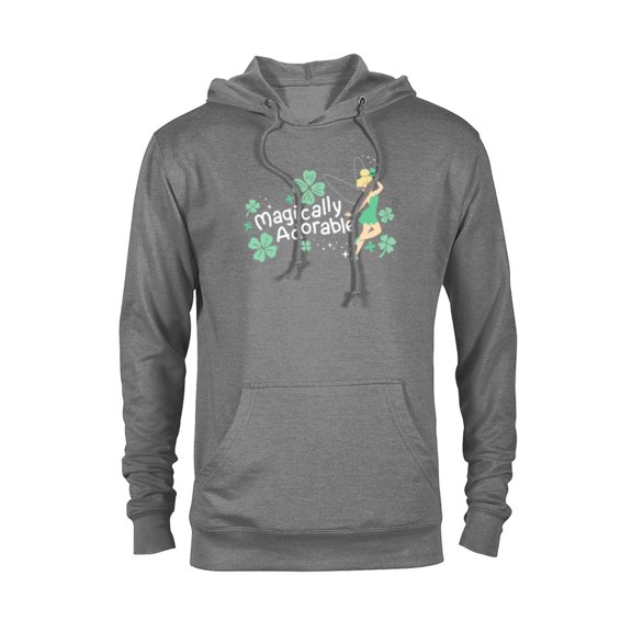 Disney Tinker Bell Magically Adorable Fairy St Patrick’s Day - Pullover Hoodie for Adults - Customized-Athletic Heather