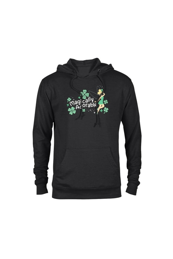 Tinker Bell Magically Adorable Fairy St Patrick’s Day - Pullover Hoodie for Adults - Customized-Black