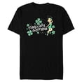 thumbnail image 1 of Disney Tinker Bell Magically Adorable Fairy St Patrick’s Day - Short Sleeve Blended T-Shirt for Adults - Customized-Black, 1 of 5