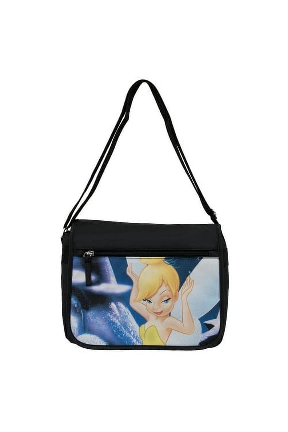 Disney Tinker Bell Messenger Bag, Black