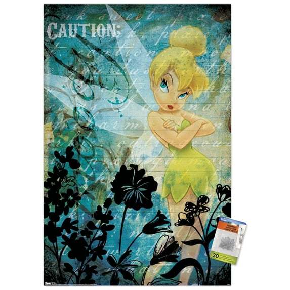 Disney Tinker Bell - Moody Wall Poster with Push Pins, 22.375" x 34"