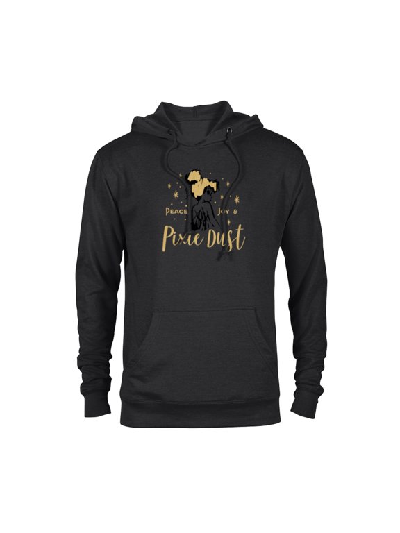 Tinker Bell Peace Joy and Pixie Dust Holiday Standard - Pullover Hoodie for Adults – Customized-Black