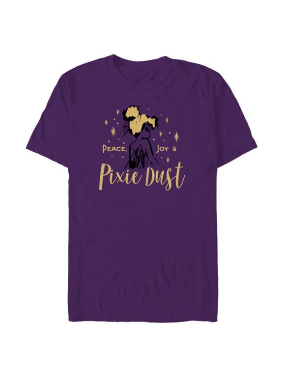 Tinker Bell Peace Joy and Pixie Dust Holiday Standard - Short Sleeve Blended T-Shirt for Adults – Customized-Purple