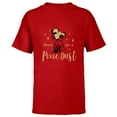 thumbnail image 1 of Disney Tinker Bell Peace Joy and Pixie Dust Holiday Standard - Short Sleeve T-Shirt for Kids – Customized-Red, 1 of 5