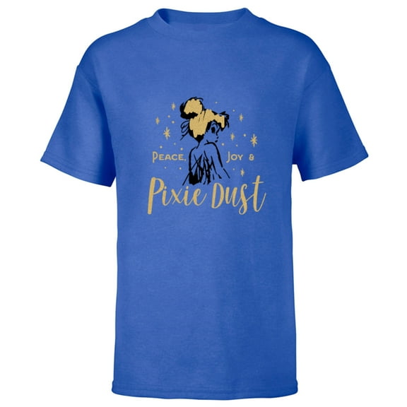 Disney Tinker Bell Peace Joy and Pixie Dust Holiday Standard - Short Sleeve T-Shirt for Kids – Customized-Royal