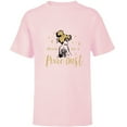 thumbnail image 1 of Disney Tinker Bell Peace Joy and Pixie Dust Holiday Standard - Short Sleeve T-Shirt for Kids – Customized-Soft Pink, 1 of 5
