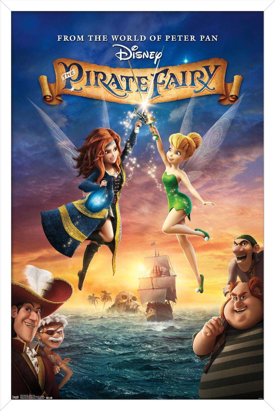 Disney Tinker Bell - Pirate Fairy Wall Poster, 14.725