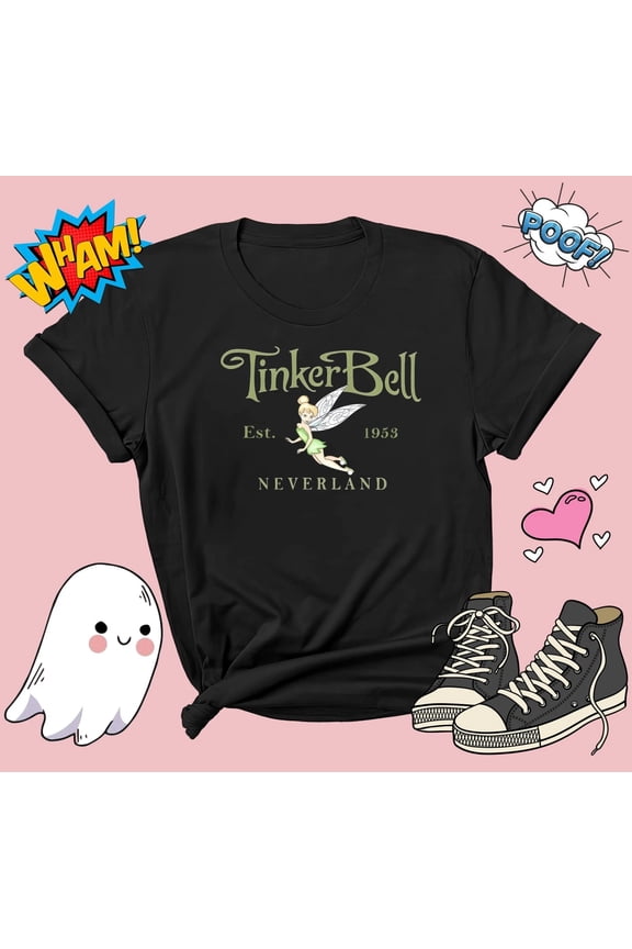 Disney Tinker Bell Pixie Dust Magic Fairy Princess T-shirt