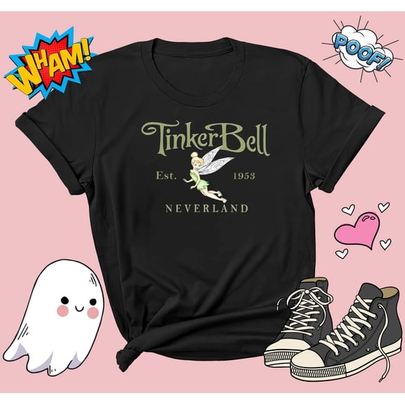 Disney Tinker Bell Pixie Dust Magic Fairy Princess T-shirt