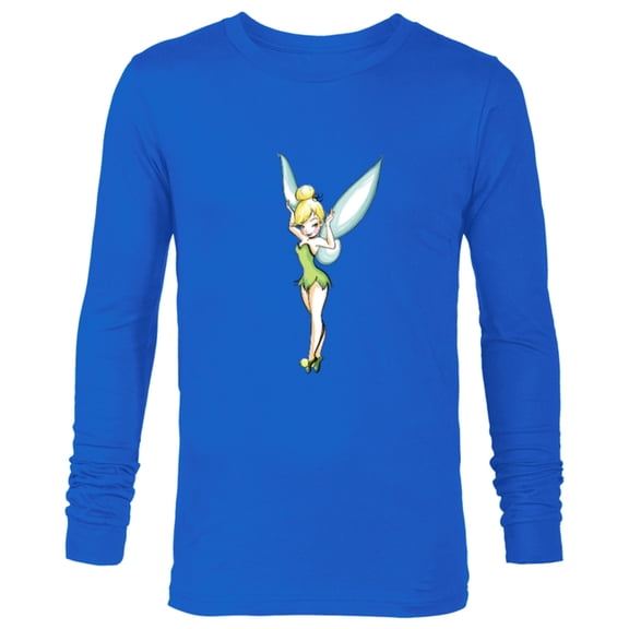 Disney Tinker Bell Pose T-Shirt - Long Sleeve T-Shirt for Men - Customized-Royal