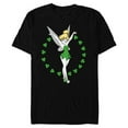 thumbnail image 1 of Disney Tinker Bell Ring of Shamrocks St. Patrick's Day - Short Sleeve Blended T-Shirt for Adults - Customized-Black, 1 of 5