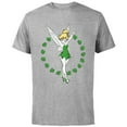 thumbnail image 1 of Disney Tinker Bell Ring of Shamrocks St. Patrick's Day - Short Sleeve Cotton T-Shirt for Adults - Customized-Athletic Heather, 1 of 5