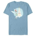 thumbnail image 1 of Disney Tinker Bell Sassy Christmas Holiday - Short Sleeve Blended T-Shirt for Adults - Customized-Ocean Blue, 1 of 5
