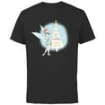 thumbnail image 1 of Disney Tinker Bell Sassy Christmas Holiday - Short Sleeve Cotton T-Shirt for Adults - Customized-Black, 1 of 5