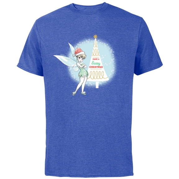 Disney Tinker Bell Sassy Christmas Holiday - Short Sleeve Cotton T-Shirt for Adults - Customized-Royal Heather