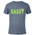 thumbnail image 1 of Disney Tinker Bell Sassy - Short Sleeve Blended T-Shirt for Adults - Customized-Navy Heather, 1 of 5