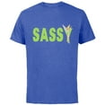 thumbnail image 1 of Disney Tinker Bell Sassy - Short Sleeve Cotton T-Shirt for Adults - Customized-Royal Heather, 1 of 5