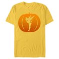 thumbnail image 1 of Disney Tinker Bell Silhouette Halloween Pumpkin - Short Sleeve Blended T-Shirt for Adults - Customized-Yellow, 1 of 5