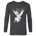 thumbnail image 1 of Disney Tinker Bell Sitting - Long Sleeve T-Shirt for Men -Customized-Charcoal Heather, 1 of 5