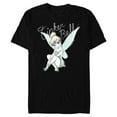 thumbnail image 1 of Disney Tinker Bell Sitting - Short Sleeve Blended T-Shirt for Adults -Customized-Black, 1 of 5
