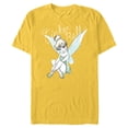 thumbnail image 1 of Disney Tinker Bell Sitting - Short Sleeve Blended T-Shirt for Adults -Customized-Yellow, 1 of 5