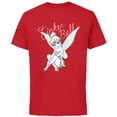 thumbnail image 1 of Disney Tinker Bell Sitting - Short Sleeve Cotton T-Shirt for Adults- Customized-Red, 1 of 5