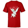 thumbnail image 1 of Disney Tinker Bell Sitting - Short Sleeve T-Shirt for Kids- Customized-Red, 1 of 5