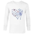 thumbnail image 1 of Disney Tinker Bell Storybook Heart Blue - Long Sleeve T-Shirt for Men - Customized-White, 1 of 5