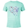 thumbnail image 1 of Disney Tinker Bell Storybook Heart Blue - Short Sleeve Blended T-Shirt for Adults - Customized-Ocean Blue, 1 of 5